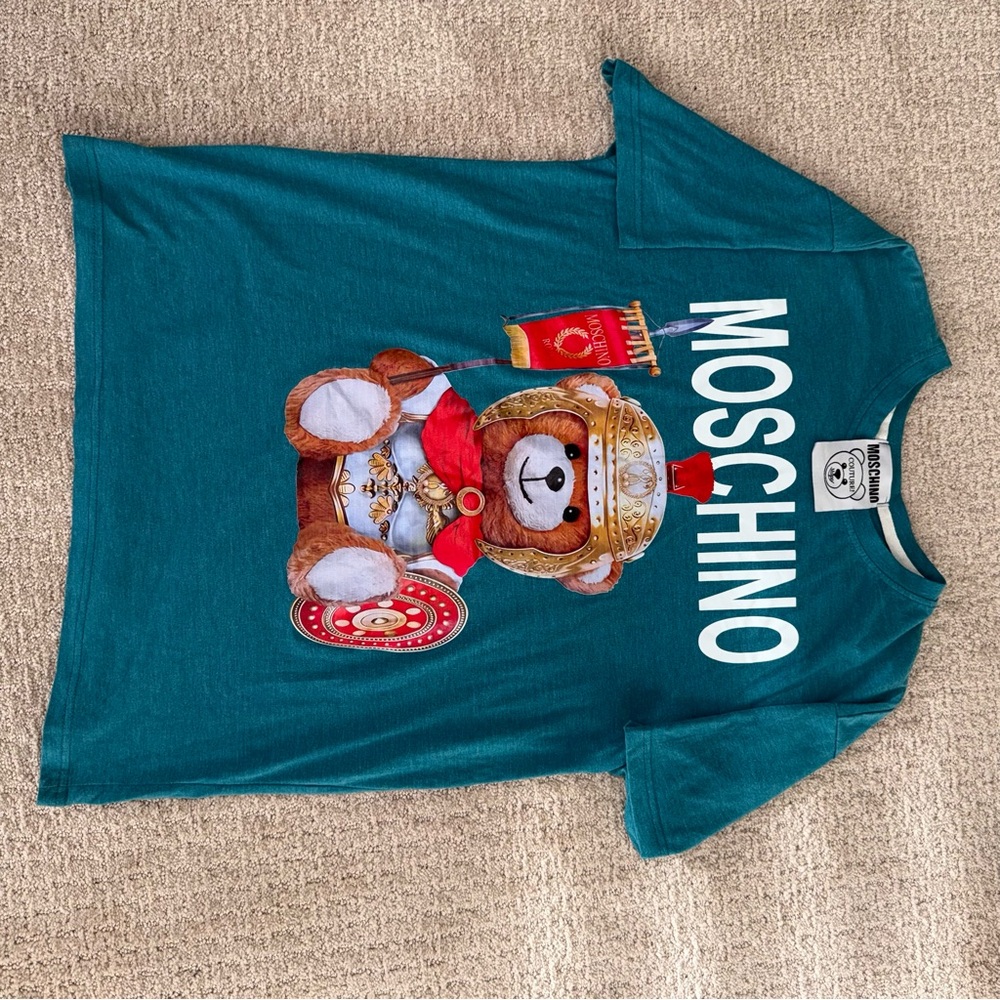 Moschino Blue Graphic Tee